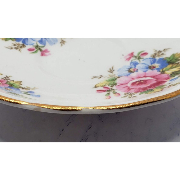 Hazel Sharon Fine Bone China Made In England Saucer Only Vintage - Picture 3 of 8